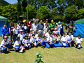 2012 植樹祭に参加した緑の少年団と登米市職員並びにキャストの皆さん